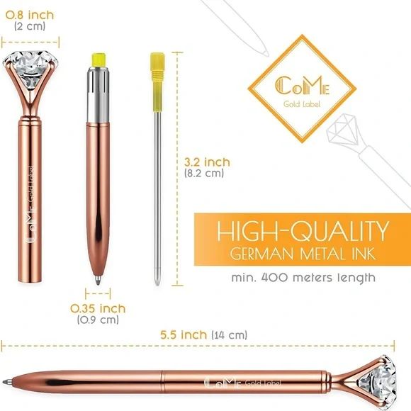 $5 ADD-ON to ANY BUNDLE! 💎Sparkling Gem Ink Pen - Picture 7 of 8